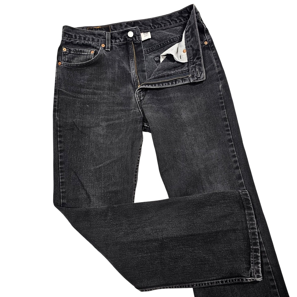 Levi's 517 Bootcut Jeans Mens 32x31 Black Faded Vintage Y2K Made In USA Denim